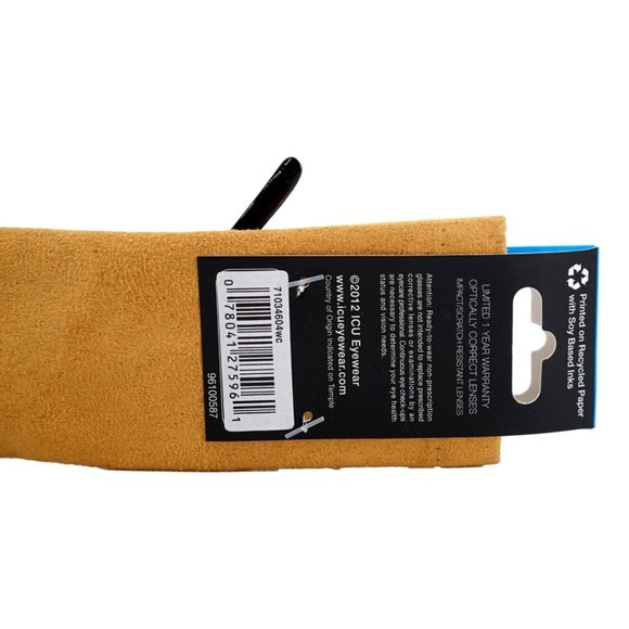 Wink by ICU Eyewear Reading Glasses Black Brown Tortoise Shell +2.00 New - Picture 5 of 5